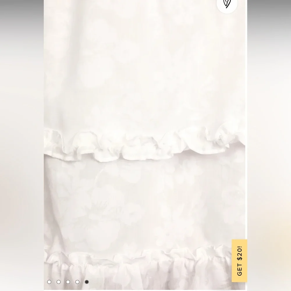 NWOT NBW Lulu’s White Tie-strap Mini Dress - Picture 4 of 4